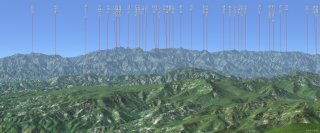 北アルプスの山々