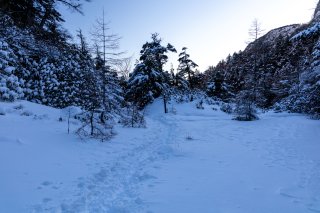 野天風呂への道