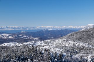 北アルプスの山々